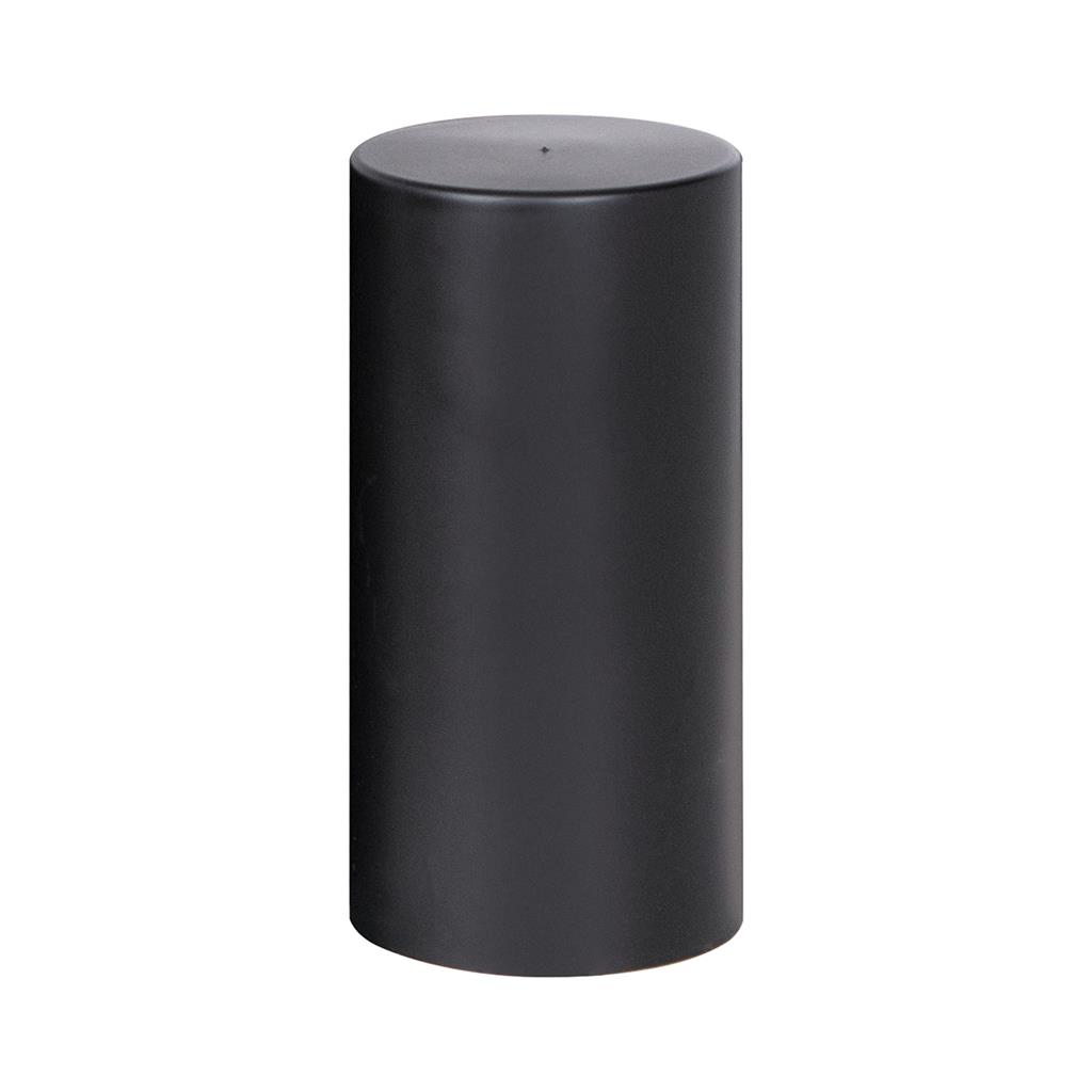 33 mm x 4 1/4 Inch Matte Black Tall Cylinder Nut Cover - Thread-On