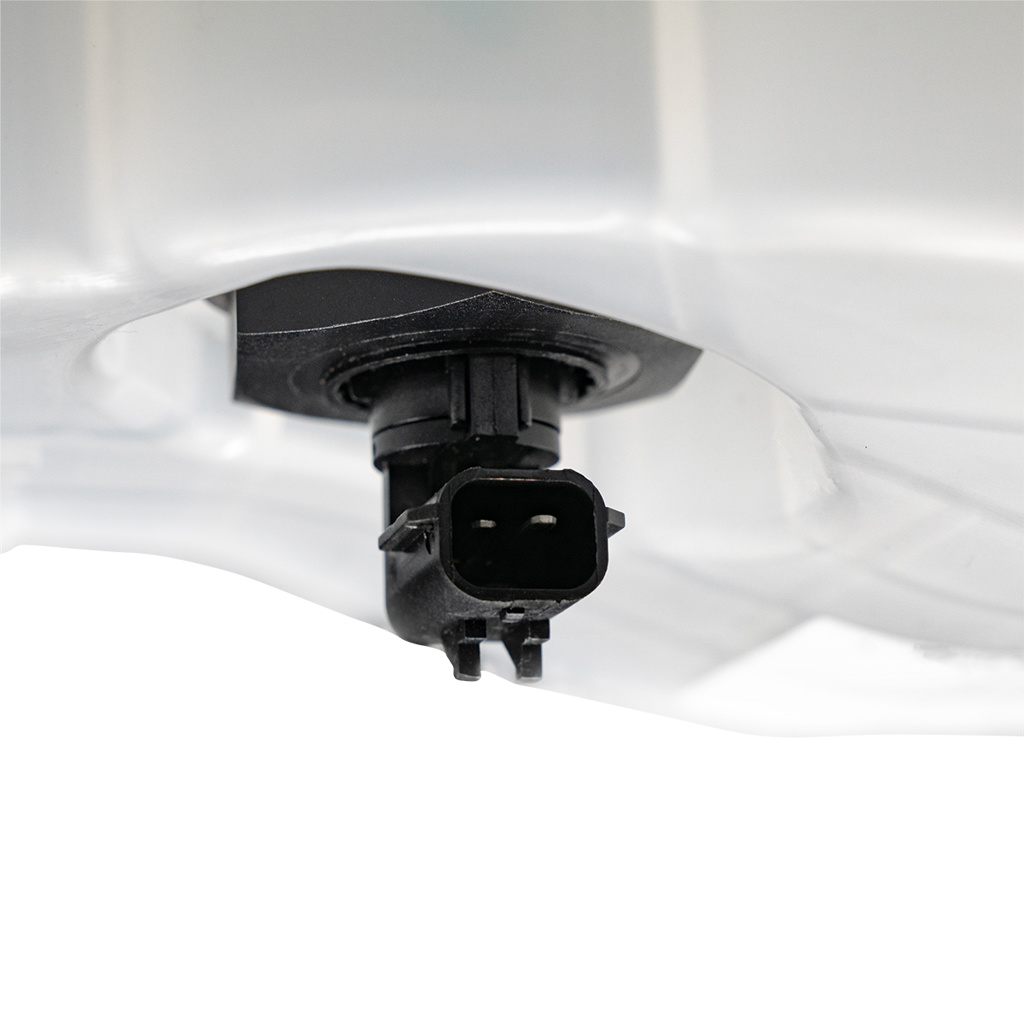 Exterior Pressurized Coolant Reservoir and Level Sensor for Freightliner Cascadia, Century