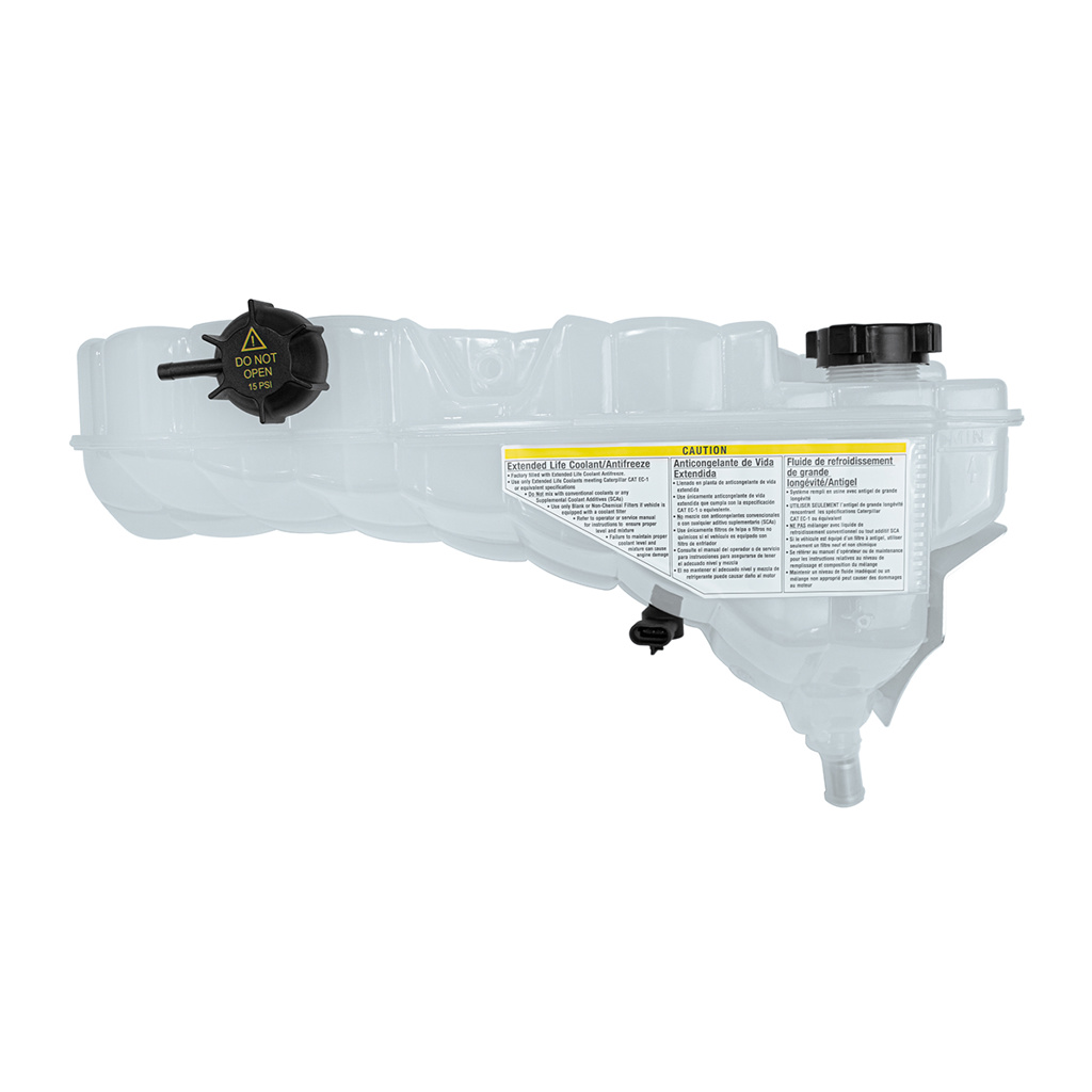 Exterior Coolant Reservoir for Peterbilt and Kenworth