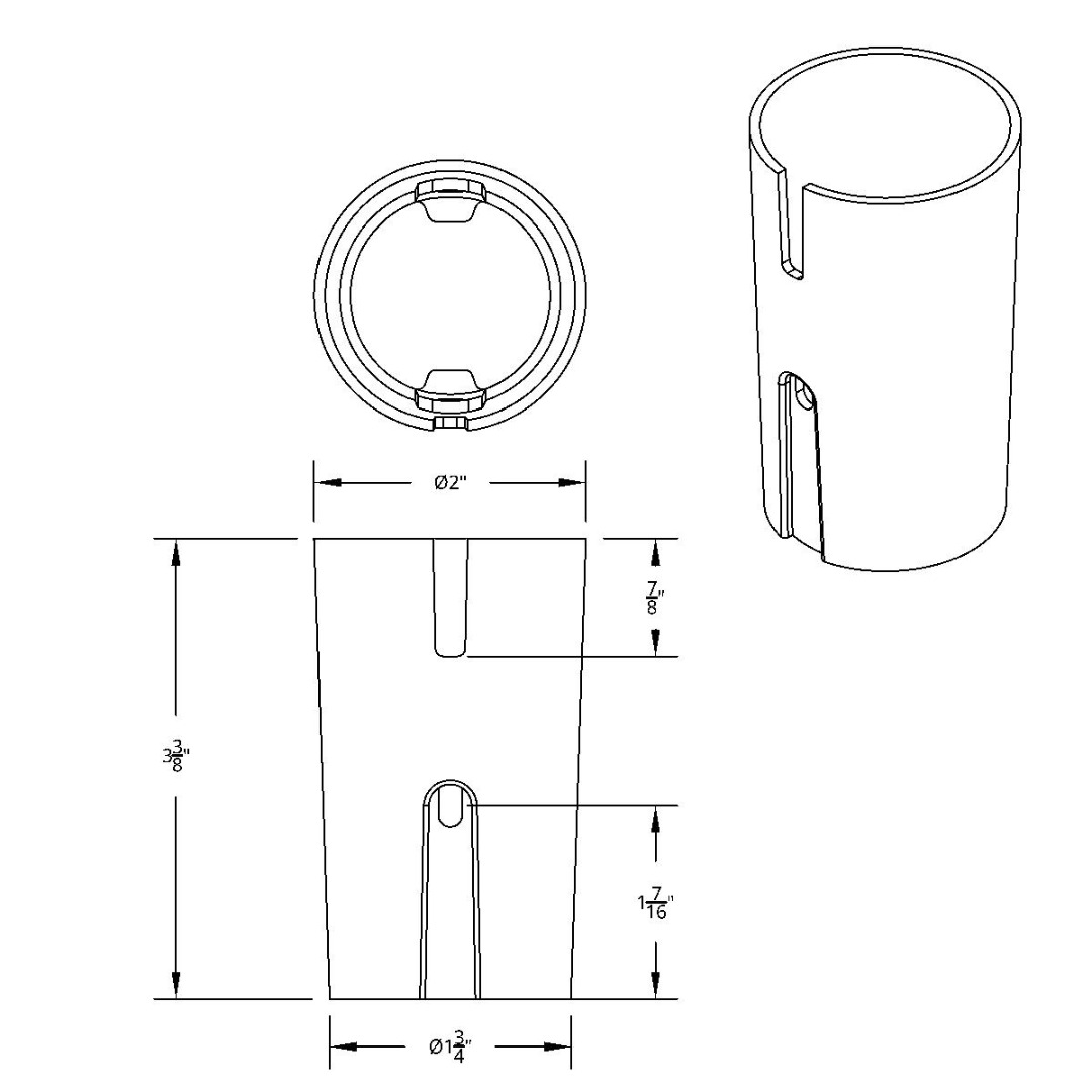 Shifter & Knobs Lower Gearshift Knob Cover f/ Eaton Fuller Style 9/10