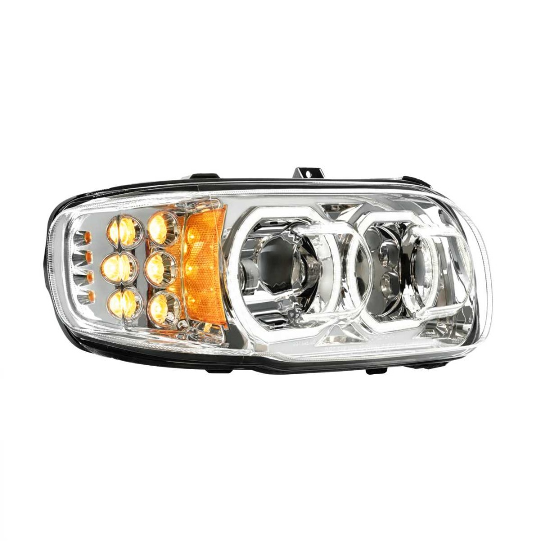 Headlights: 120 LED Headlight for 2006-2024 Peterbilt 388/389/567
