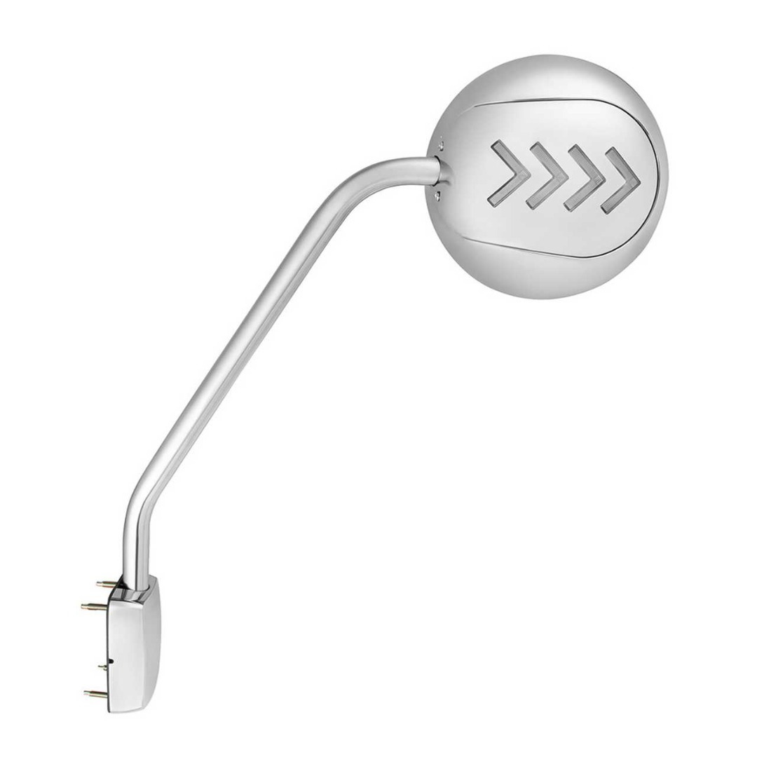 y-880620 Exterior: Hood Mirror with Sequential LED Turn Signal for