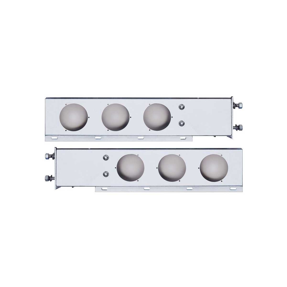 Mud Flap Rear Light Bars: 3 3/4 Inch Bolt Pattern Stainless Spring ...