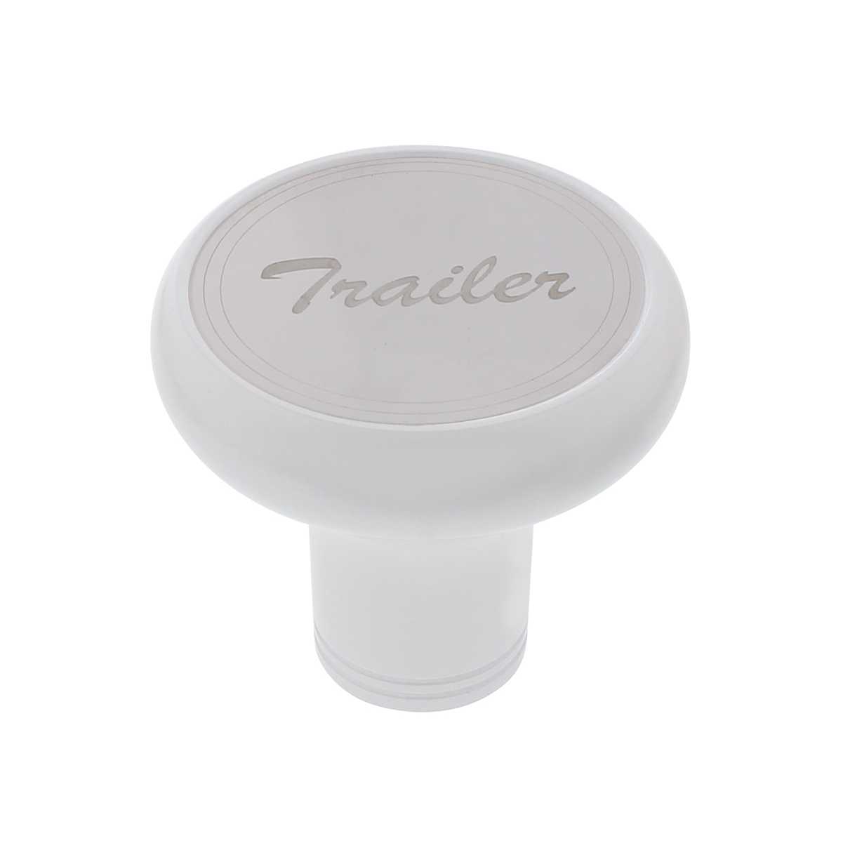 Air Valve Knobs Trailer Deluxe Aluminum ScrewOn Air Valve Knob Stainless Plaque Pearl White