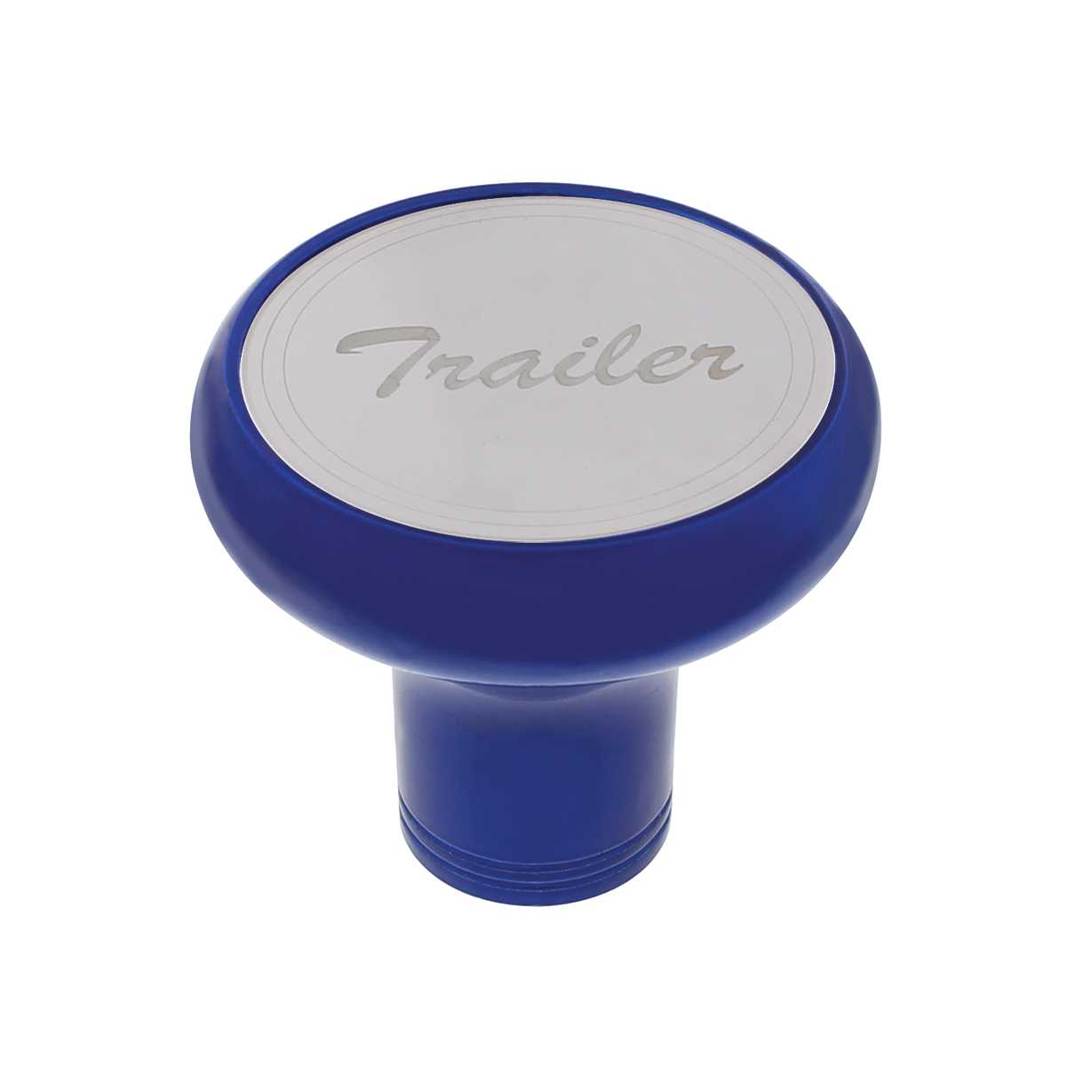 Air Valve Knobs Trailer Deluxe Aluminum ScrewOn Air Valve Knob Stainless Plaque Indigo Blue
