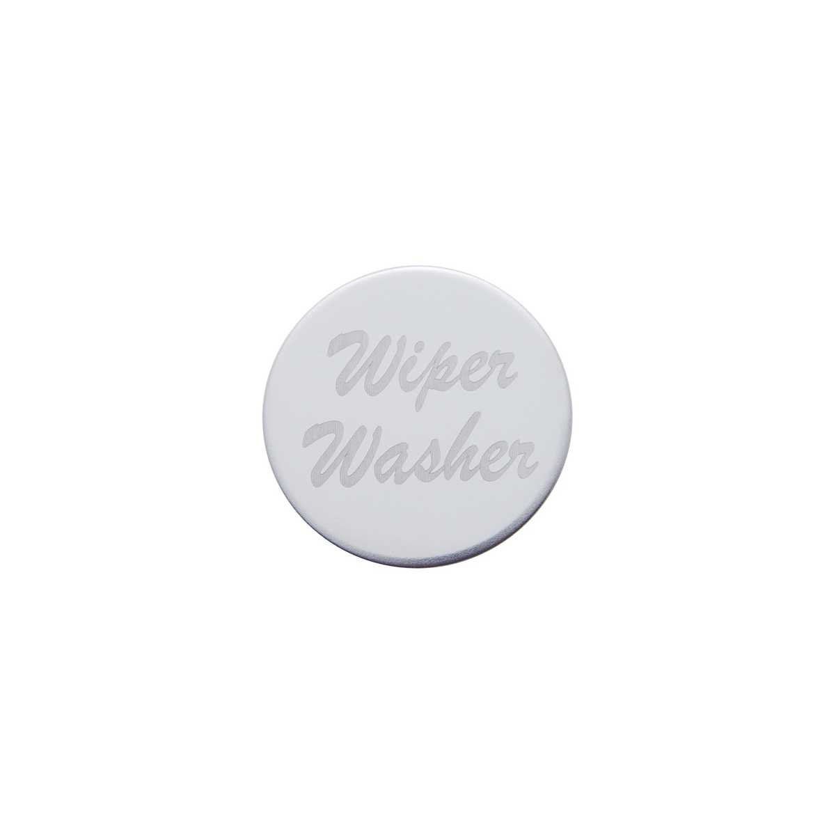 Dash Knobs &amp; Screws: Wiper/Washer Stainless Dash Knob Plaque