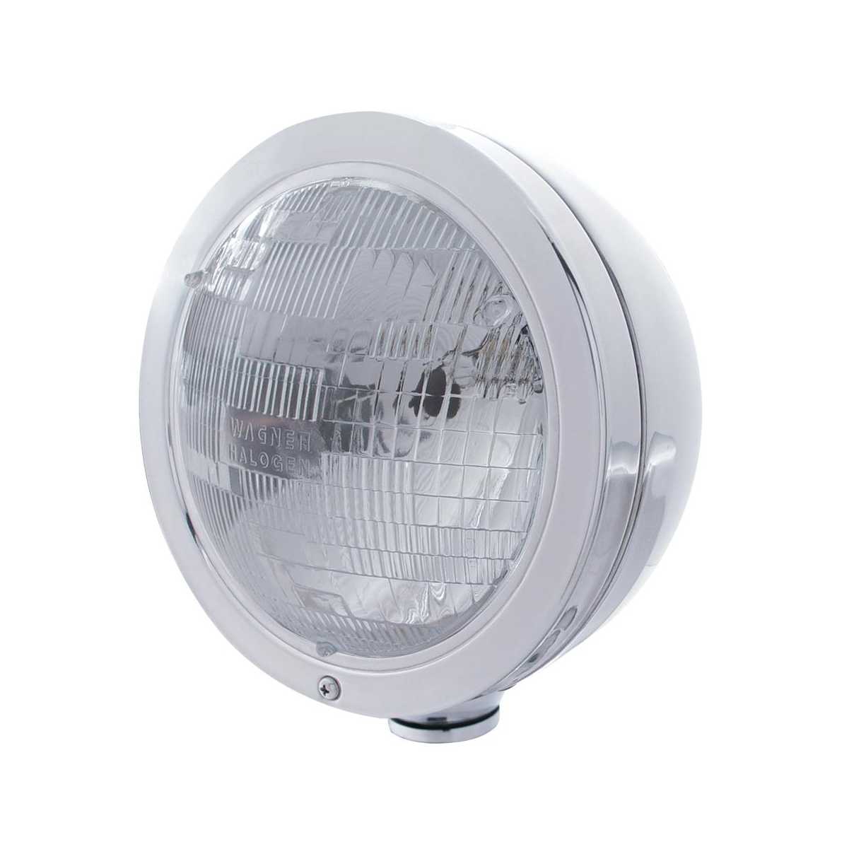 Headlight Assemblies "Bullet" Classic Stainless Headlight H6024 Bulb