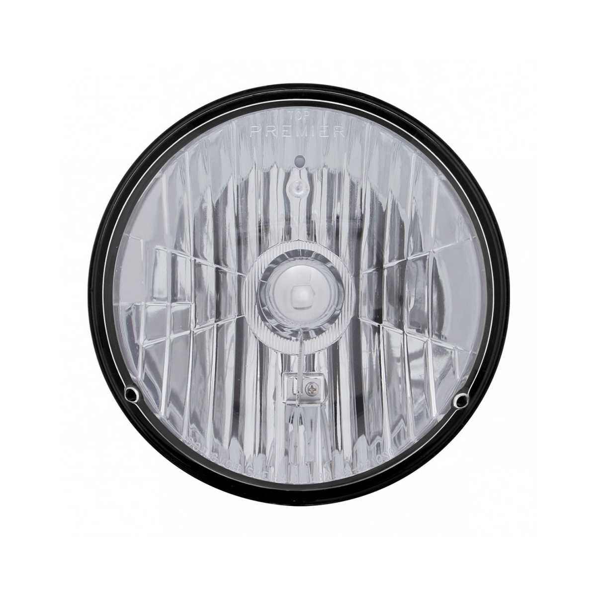 Headlight Assemblies Bullet Classic Stainless Headlight Crystal H4 Bulb