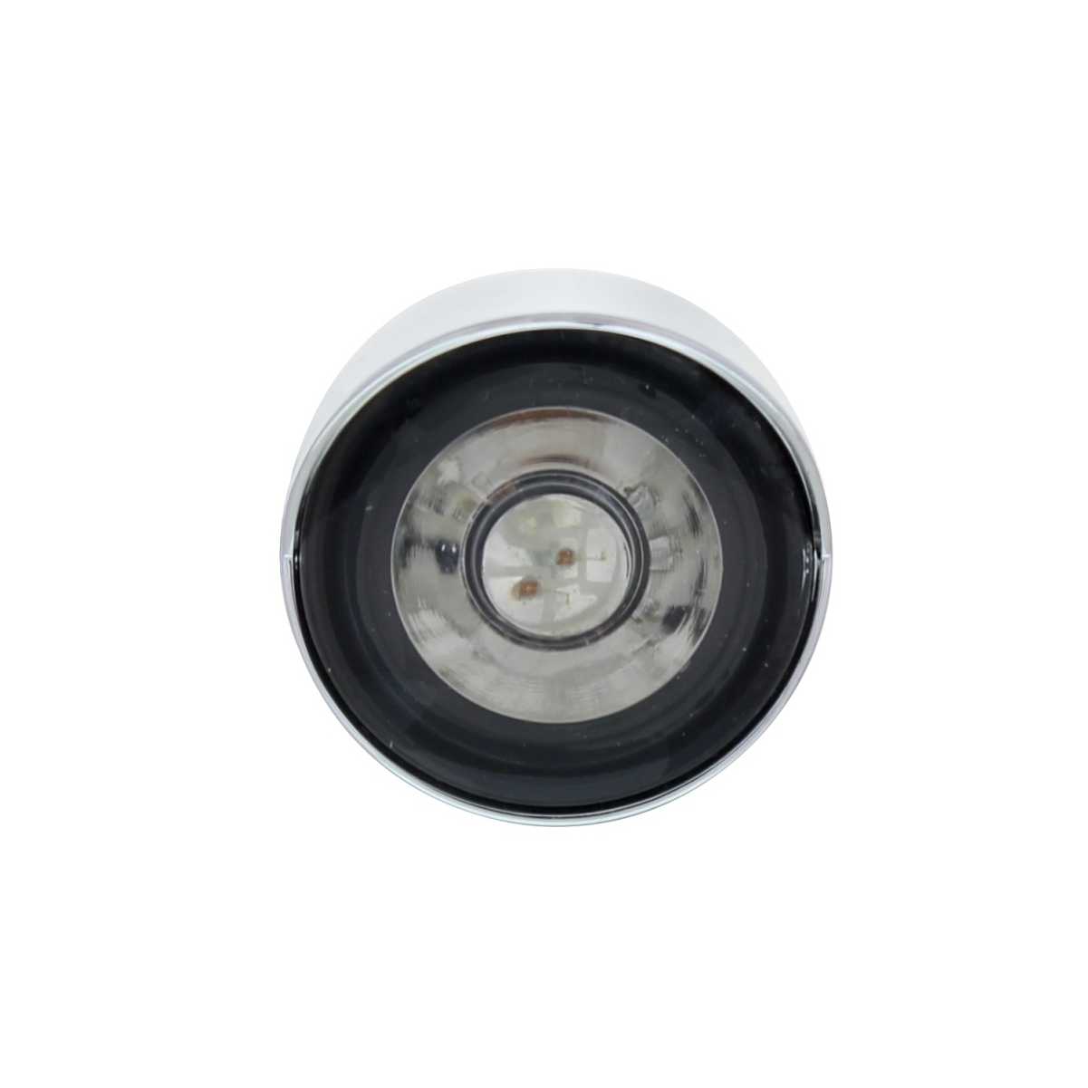Peterbilt Air Cleaner Bracket w/ Mini Lights & Visors - Amber LED/Clear Lens