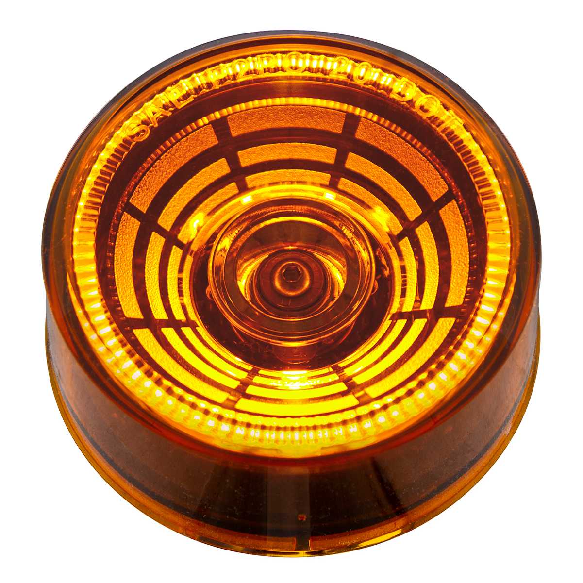 Clearance & Marker Lights 21/2 Inch Abyss Clearance Marker Light with 4 Amber LEDs and Amber Lens