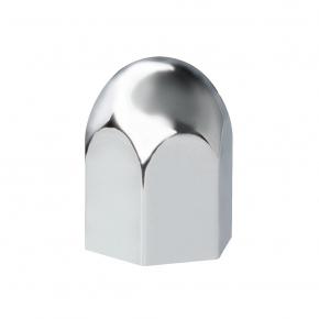 1 1/2 Inch X 2 1/4 Inch Chrome Plastic Standard Nut Cover - Push-On