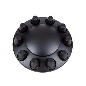 Matte Black Dome Front Axle Cover with 33mm Thread-on Nut Covers