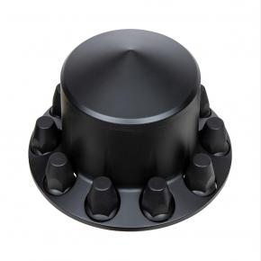 Matte Black Pointed Rear Axle Cover with 33mm Thread-on Nut Covers