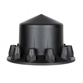 Matte Black Pointed Rear Axle Cover with 33mm Thread-on Nut Covers
