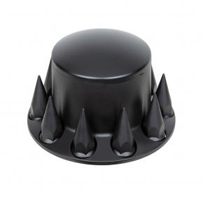 Dome Rear Axle Cover with 33mm Spike Thread-on Nut Covers in Matte Black
