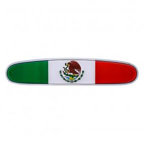 Chrome Plated Die Cast Mexico Flag Emblem for Freightliner Trucks