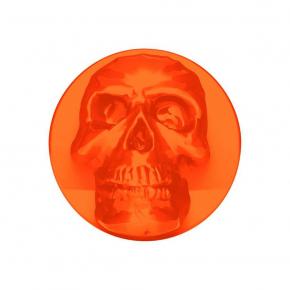 3D Skull Air Valve Knob - Cadmium Orange