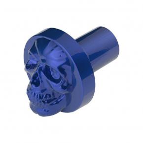 3D Skull Air Valve Knob - Indigo Blue