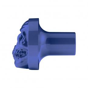 3D Skull Air Valve Knob - Indigo Blue