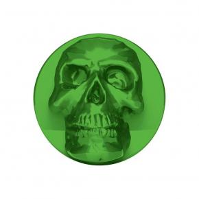 3D Skull Air Valve Knob - Emerald Green