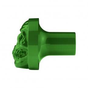 3D Skull Air Valve Knob - Emerald Green