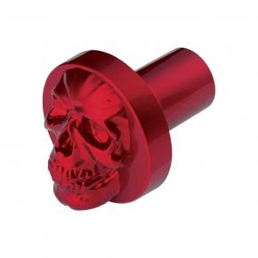 3D Skull Air Valve Knob - Candy Red