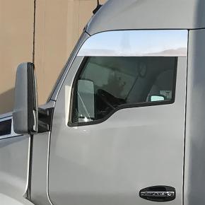 8 Inch Chopped Window Trim for 2013+ Kenworth T680/T880 in 304 Stainless Steel