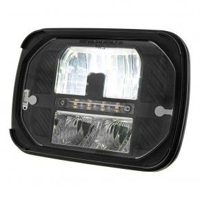 5 Inch x 7 Inch Heated High-Power LED Headlight with White Position Light