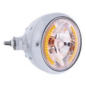 Guide 682-C Headlight with Crystal Lens and 34 LED Position Light as Horizontal Mount for Driver Side