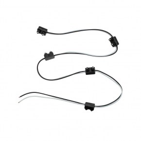 2-Prong Plug Wiring Harness with 6 Inch Lead Between Plugs - 5 Plugs