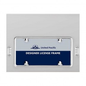 Rear Center Panel with License Plate Holder - Stainless Steel
