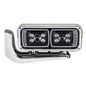 LED Projection Headlight with Mounting Arm - Driver Side
