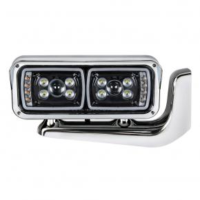 LED Projection Headlight with Mounting Arm - Passenger Side