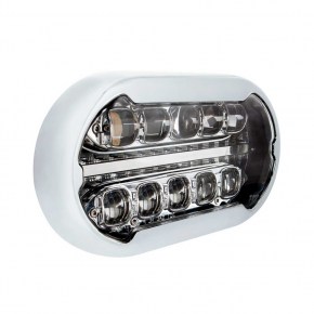 ULTRALIT PLUS R Full LED Projector Headlight Module with Chrome Bezel and Chrome Inner Housing
