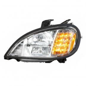 Full LED Headlight for 2001-2020 Freightliner Columbia in Chrome for Driver Side