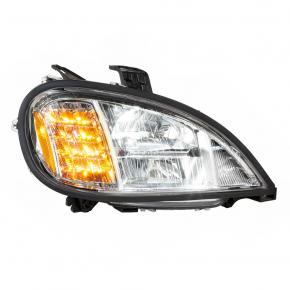 Full LED Headlight for 2001-2020 Freightliner Columbia in Chrome for Passenger Side