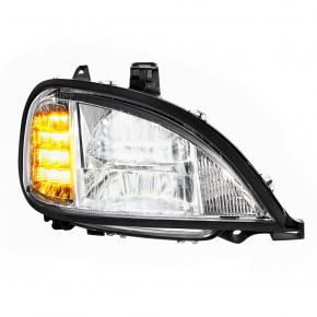 Full LED Headlight for 2001-2020 Freightliner Columbia in Chrome for Passenger Side