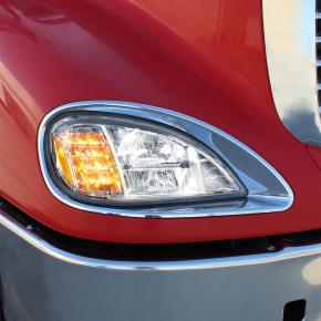 Full LED Headlight for 2001-2020 Freightliner Columbia in Chrome for Passenger Side