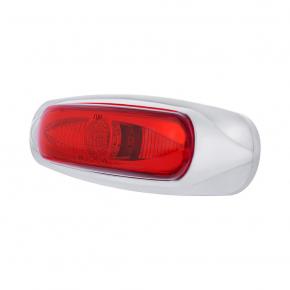 5-3/4 Inch Wide 3 Red LEDs ViperEye Clearance Marker Light with Red Lens
