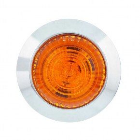 6 Amber LED 1-1/4" Dual Function Clearance Marker Light - Amber Lens