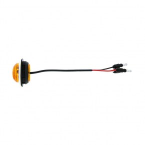 6 Amber LED 1-1/4" Dual Function Clearance Marker Light - Amber Lens