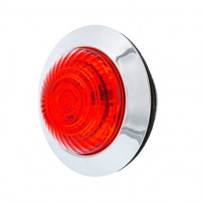 6 Red LED 1-1/4" Dual Function Clearance Marker Light - Red Lens