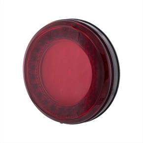 33 Red LED 4 Inch Round X Lumos Stop, Turn, and Taillight with Red Lens