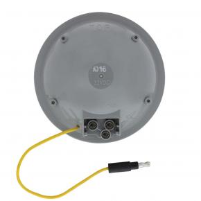 14 Amber and White LED 4 Inch Double Fury Dual Color Stop, Turn and Tail Signal Light with Clear Lens