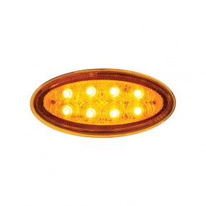 Amber LED Fender Parking and Turn Signal Light for Peterbilt 386 and 387 with Amber Lens
