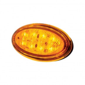 Amber LED Fender Parking and Turn Signal Light for Peterbilt 386 and 387 with Amber Lens