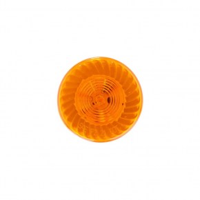 7 Amber LED 2 Inch Round Turbine Clearance Marker Light with Amber Lens