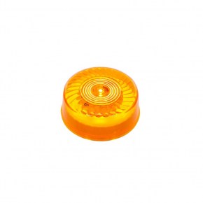7 Amber LED 2 Inch Round Turbine Clearance Marker Light with Amber Lens
