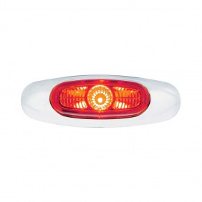 3 Red LED Viper Eye Clearance Marker Light with Red Lens