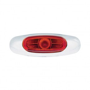 3 Red LED Viper Eye Clearance Marker Light with Red Lens